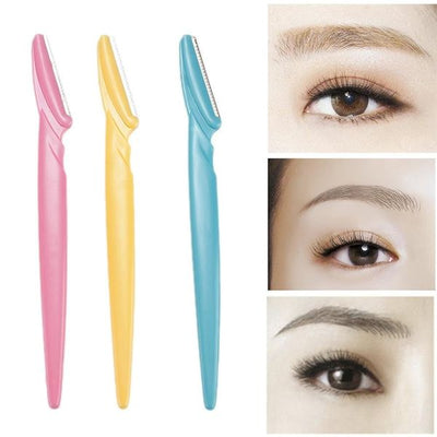 Tinkle Eyebrow Razor 3 Pack, Eyebrow Face Hair Removal & Shaper (random Color)